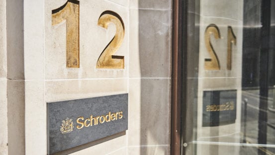 Schroders funds division sees zero net flows