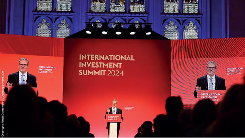 Prime Minister Keir Starmer hosts the UK Investment Summit at Guildhall. Picture by Simon Dawson / No 10 Downing Street